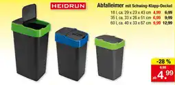 Zimmermann HEIDRUN Abfalleimer mit Schwing-Klapp-Deckel Angebot