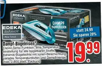 Edeka Edeka Zuhause Dampf-bügeleisen Angebot