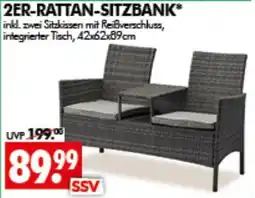 Wreesmann 2ER-RATTAN-SITZBANK* Angebot