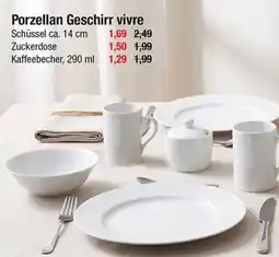 Zimmermann Porzellan Geschirr vivre Angebot