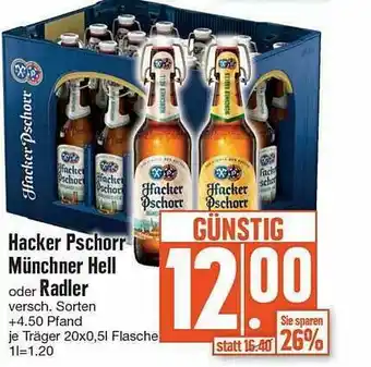 Edeka Hacker Pschorr Münchner Hell Oder Radler Angebot