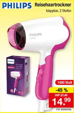 Zimmermann PHILIPS Reisehaartrockner Angebot