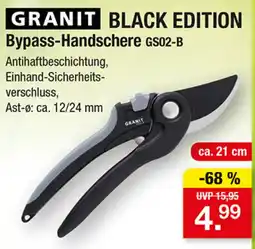 Zimmermann GRANIT BLACK EDITION Bypass-Handschere GS02-B Angebot