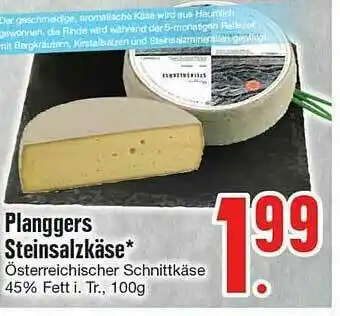 Edeka Planggers Steinsalzkäse Angebot