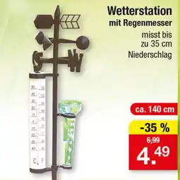 Zimmermann Wetterstation mit Regenmesser Angebot