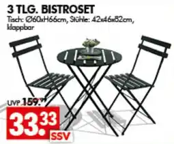 Wreesmann 3 tlg. Bistroset Angebot