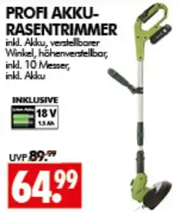 Wreesmann PROFI AKKU-RASENTRIMMER Angebot