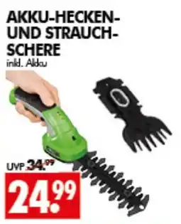 Wreesmann AKKU-HECKEN- UND STRAUCH- SCHERE inkl. Akku Angebot