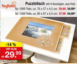 Zimmermann Puzzletisch mit 4 Auszügen, aus Holz Angebot