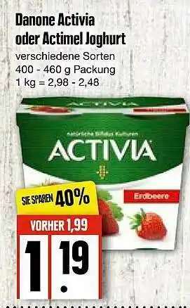 Edeka Danone Activia Oder Actimel Joghurt Angebot