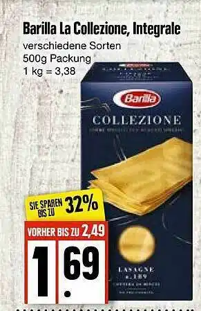 Edeka Barilla La Collezione, Integrale Angebot