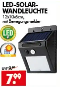 Wreesmann LED-SOLAR-WANDLEUCHTE Angebot