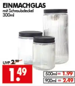Wreesmann EINMACHGLAS mit Schraubdeckel Angebot