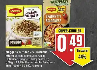 Edeka Maggi Fix & Frisch Oder Herzensküche Angebot