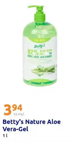 Action Betty's Nature Aloe Vera-Gel Angebot