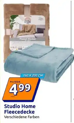 Action Studio Home Fleece Decke Angebot