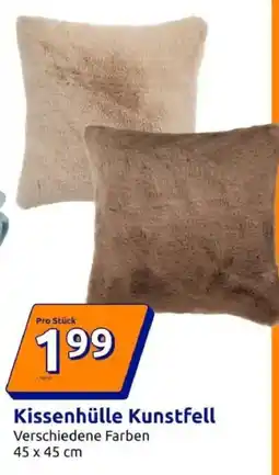 Action Kissenhülle Kunstfell Angebot