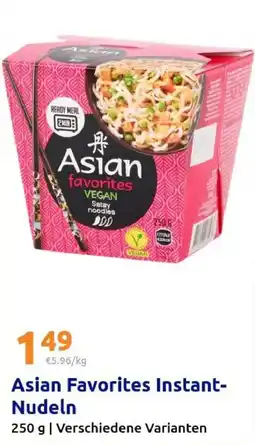 Action Asian Favorites Instant-Nudeln Angebot