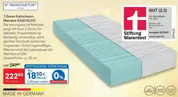 Matratzen Concord H+ MANUFAKTUR 7-Zonen Kaltschaum-Matratze KS60 H2|H3 Angebot