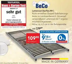 Matratzen Concord BeCo Lattenrost Starflex NV Angebot