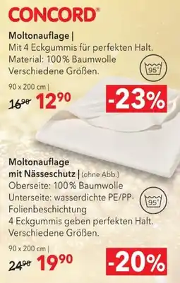 Matratzen Concord CONCORD Moltonauflage Angebot