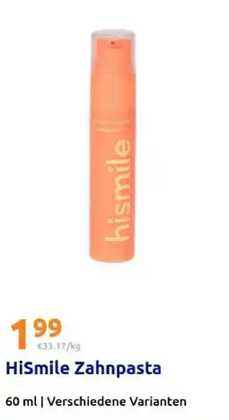Action HiSmile Zahnpasta Angebot