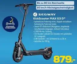 Euronics SEGWAY KickScooter MAX G3 D3 Angebot
