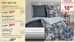 Matratzen Concord em-es-te Satin Bettwäsche, uni Angebot