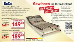 Matratzen Concord BeCo Lattenrost Flex 30 NV und KF Angebot