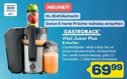 Euronics XXL GASTROBACK Vital Juicer Plus Angebot