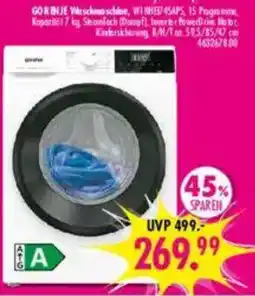 Möbel Boss GORENJE Waschmaschine Angebot