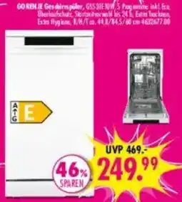 Möbel Boss Gorenje Geschirrspuler Angebot