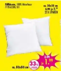 Möbel Boss Füllkissen, 100% Mikrofaser Angebot