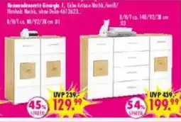 Möbel Boss Kommodenset Georgia 1, Eiche Artisan Nachtl/Weiß Angebot