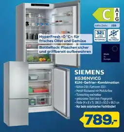 Euronics XXL SIEMENS KG36NVICG Kühl-Gefrier-Kombination Angebot