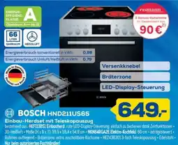 Euronics XXL BOSCH HND211US65 Einbau-Herdset mit Teleskopauszug Angebot