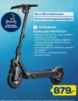 Euronics XXL SEGWAY KickScooter MAX G3 D3 Angebot