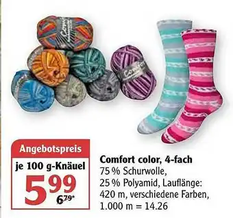 Globus Comfort Color, 4-fach Angebot