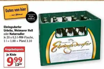 Globus Ehringsdorfer Urbräu, Weimarer Hell Oder Naturradler Angebot