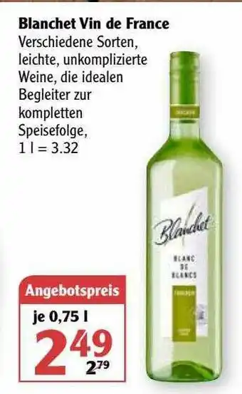 Globus Blanchet Vin De France Angebot