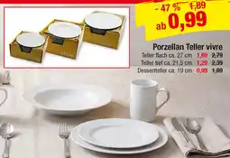 Zimmermann Porzellan Teller vivre Angebot