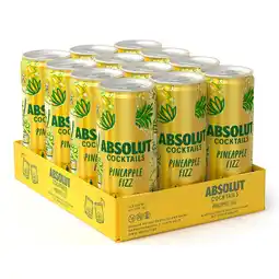 Netto Marken-Discount Absolut Cocktail Pineapple Fizz 10,0 % vol 0,33 Liter Dose, 12er Pack Angebot