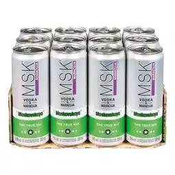 Netto Marken-Discount Moskovskaya MSK Vodka & Maracuja 10,0 % vol 0,33 Liter, 12er Pack Angebot