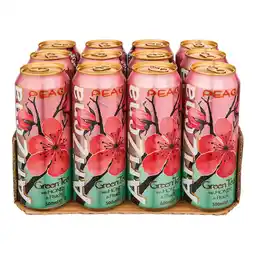 Netto Marken-Discount Arizona Honey & Peach Green Tea 0,5 Liter Dose, 12er Pack Angebot