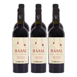 Netto Marken-Discount Mtevani BAASI Pirosmani Rotwein 13,0 % vol 6 x 0,75 Liter Angebot