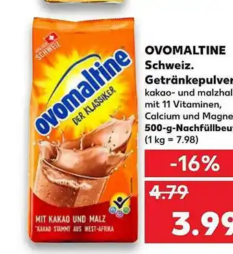 Kaufland Ovomaltine Getränkepulver Angebot