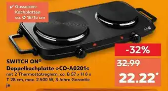 Kaufland Switch On Doppelkochplatte „co-a0201“ Angebot