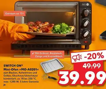 Kaufland Switch On Mini-ofen „mo-a0201“ Angebot