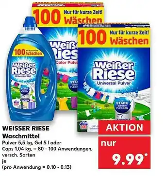 Kaufland Weißer Riese Waschmittel Angebot