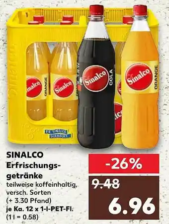 Kaufland Sinalco Erfrischungsgetränke Angebot